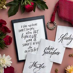 Souvenirs personnalisés en calligraphie événementielle